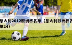 意大利2012欧洲杯名单（意大利欧洲杯名单24）